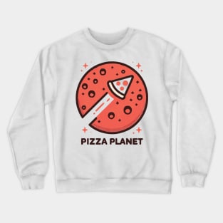 Pizza Planet Tribute - Fan Movie Theater Pizza Planet Movie Tribute - Pizza Planet best Tribute and Designs Piza Pitza Pitsa Planet Tribute - Pizza Lover Pizza Slice - Pizza and Chill Crewneck Sweatshirt